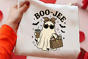 Ghost with leopard print accessories, a Seasonal Illustration by CrexoraLab (Thumbnail 2 of 4)
