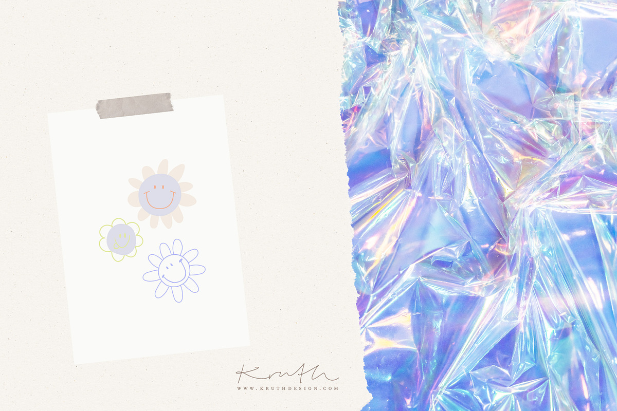 FLOWER SMILE / vector + png, an Illustration by KruthDesign (Photo 4 of 7)