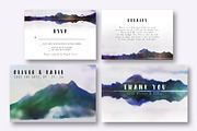 Mountain Reflection Wedding Suite, an Invitation Template by Knotted Design (Thumbnail 3 of 4)