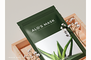 Sheet mask packaging mockup bundle, a Packaging Mockup by mockupocka (Thumbnail 7 of 8)