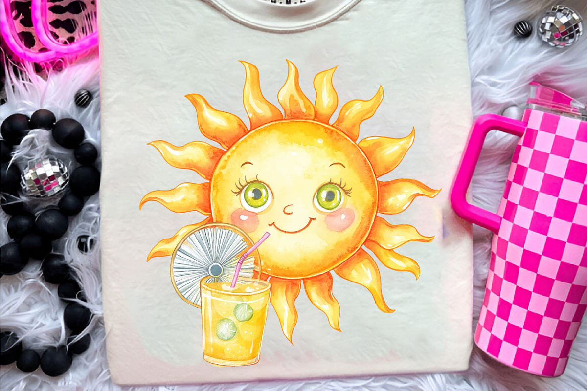 Tropical Clipart Watercolor, Cute, an Illustration by CreationArt (Photo 9 of 9)