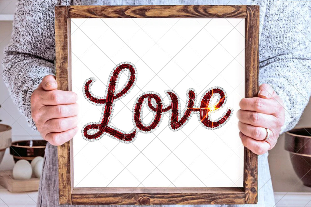 Diamond Glitter Valentine Png Love, an Illustration by SinaCreation (Photo 2 of 7)