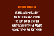 Holifall Autumn - Tropic Font, a Sans Serif Font by Iqsiart Studio (Thumbnail 4 of 6)