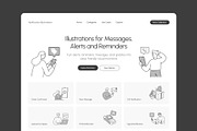 45 Notification Illustrations, a Work Illustration by Prosymbols (Thumbnail 4 of 10)
