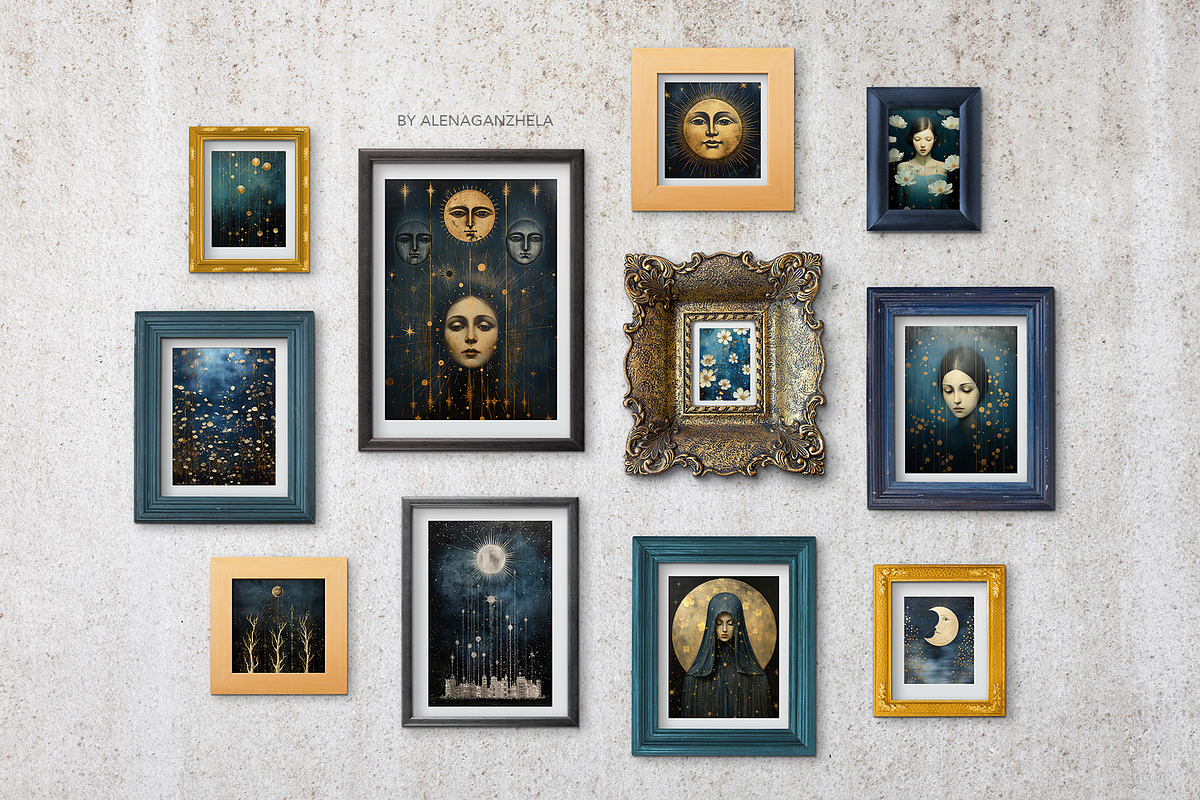 DARK TALES whimsical art prints, a Background Graphic by alenaganzhela (Photo 4 of 12)