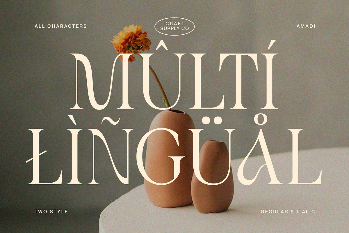 Amadi - Quirky Serif Font, a Serif Font by Craft Supply Co. (Photo 6 of 8)