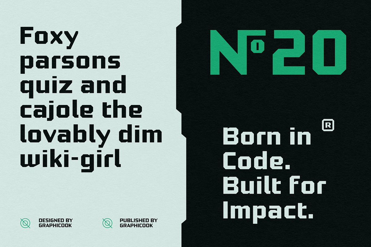 Sci-Fier Code, a Sans Serif Font by graphicook (Photo 6 of 10)