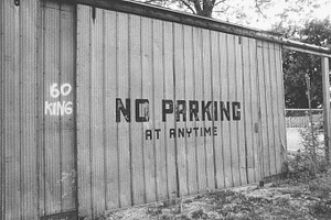 Metal Sliding Door with No Parking