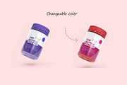 Pill Jar Bottle Mockup (08 PSD), a Packaging Mockup by Adstart (Thumbnail 2 of 3)