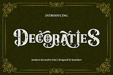 Decoraties - Modern Decorative Font