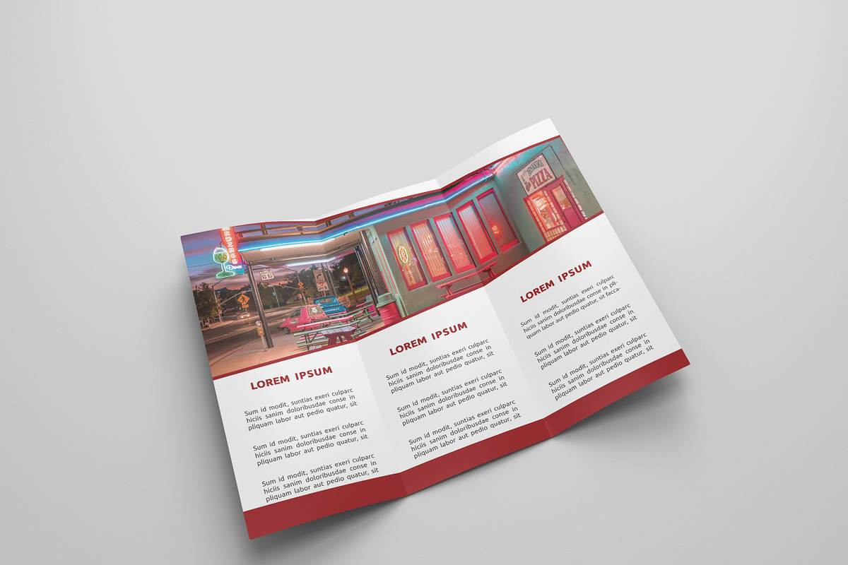 Fast Food Tri-fold Brochures, a Brochure Template by UNIK Agency (Photo 14 of 15)