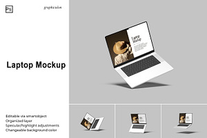 MacBook Laptop Mockup Bundle