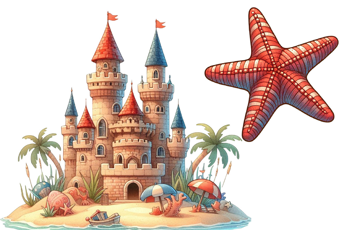 Coastal Summer Sublimation Clipart, an Illustration by Designworld (Photo 5 of 6)