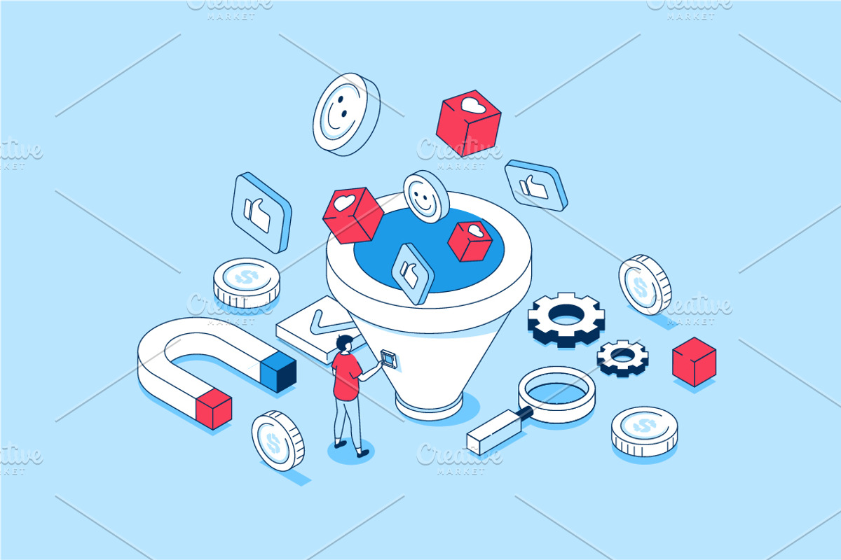 Isometric Concepts Illustrations, a Finance Illustration by alexdndz (Photo 20 of 26)