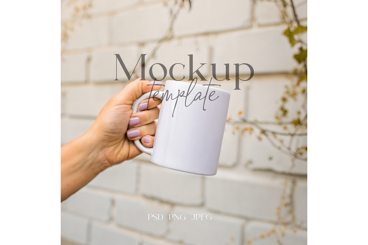 Neutral Mug Mockup with Rustic Wall, a Product Mockup by MockupWizard (Photo 1 of 5)