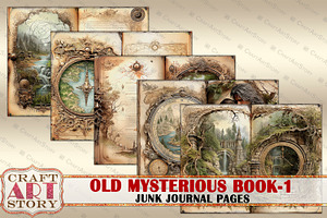 Old Mysterious Book Junk Journal-1