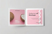 Four Fold Square Brochure Mockup, an Advertising Mockup by DesignRushMarket (Thumbnail 8 of 13)