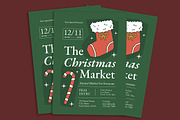 Modern Christmas Market Flyer, a Flyer Template by Gumico Studio. (Thumbnail 2 of 3)