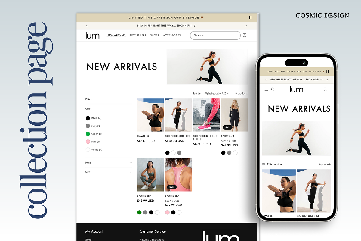 Lum Boutique Shopify Theme Website, a Shopify Template by Cosmic Design (Photo 8 of 9)