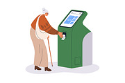 People use ordering kiosks set, a Technology Illustration by Good Studio (Thumbnail 9 of 9)