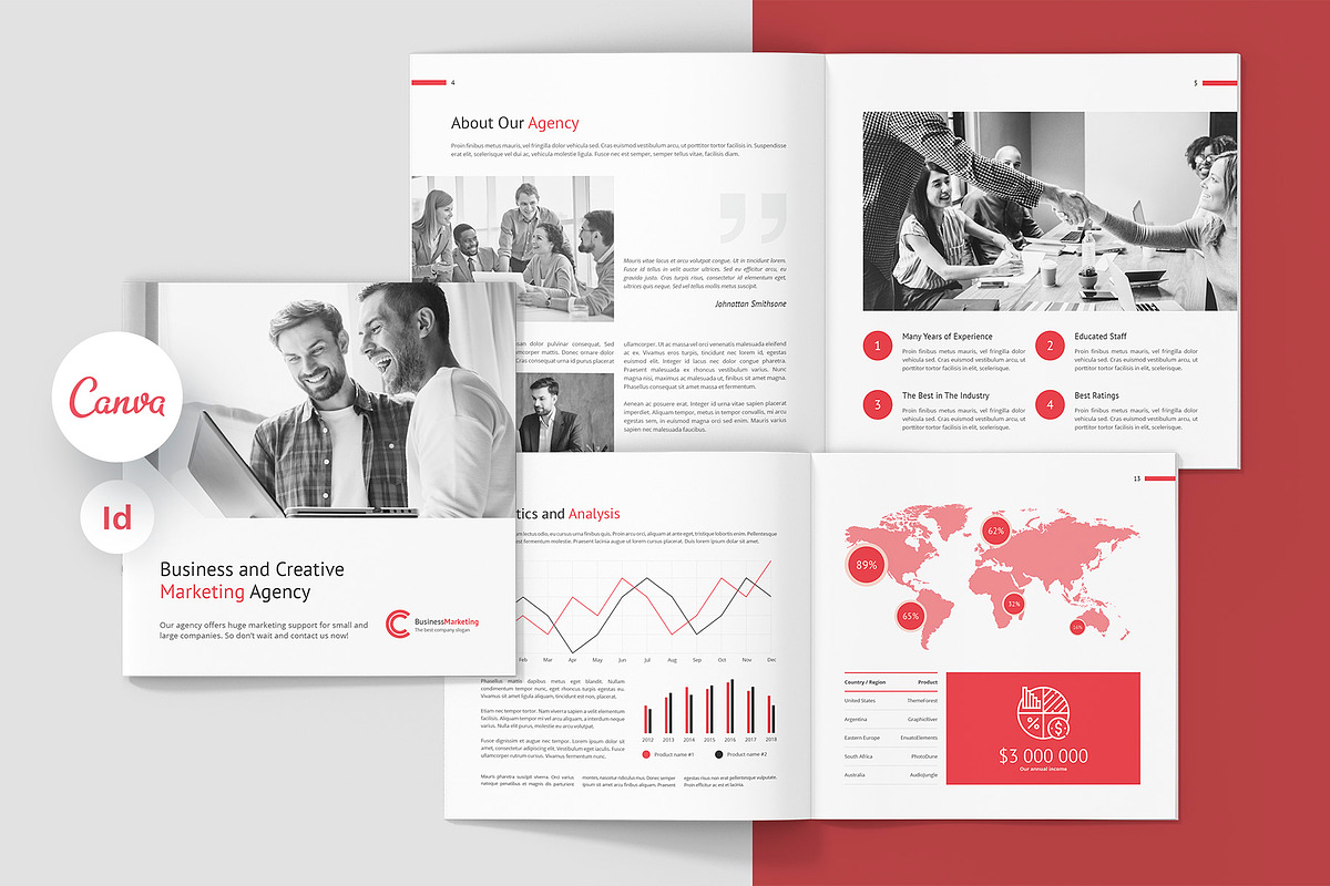 Business Marketing Company Square, a Brochure Template by artbart (Photo 1 of 6)