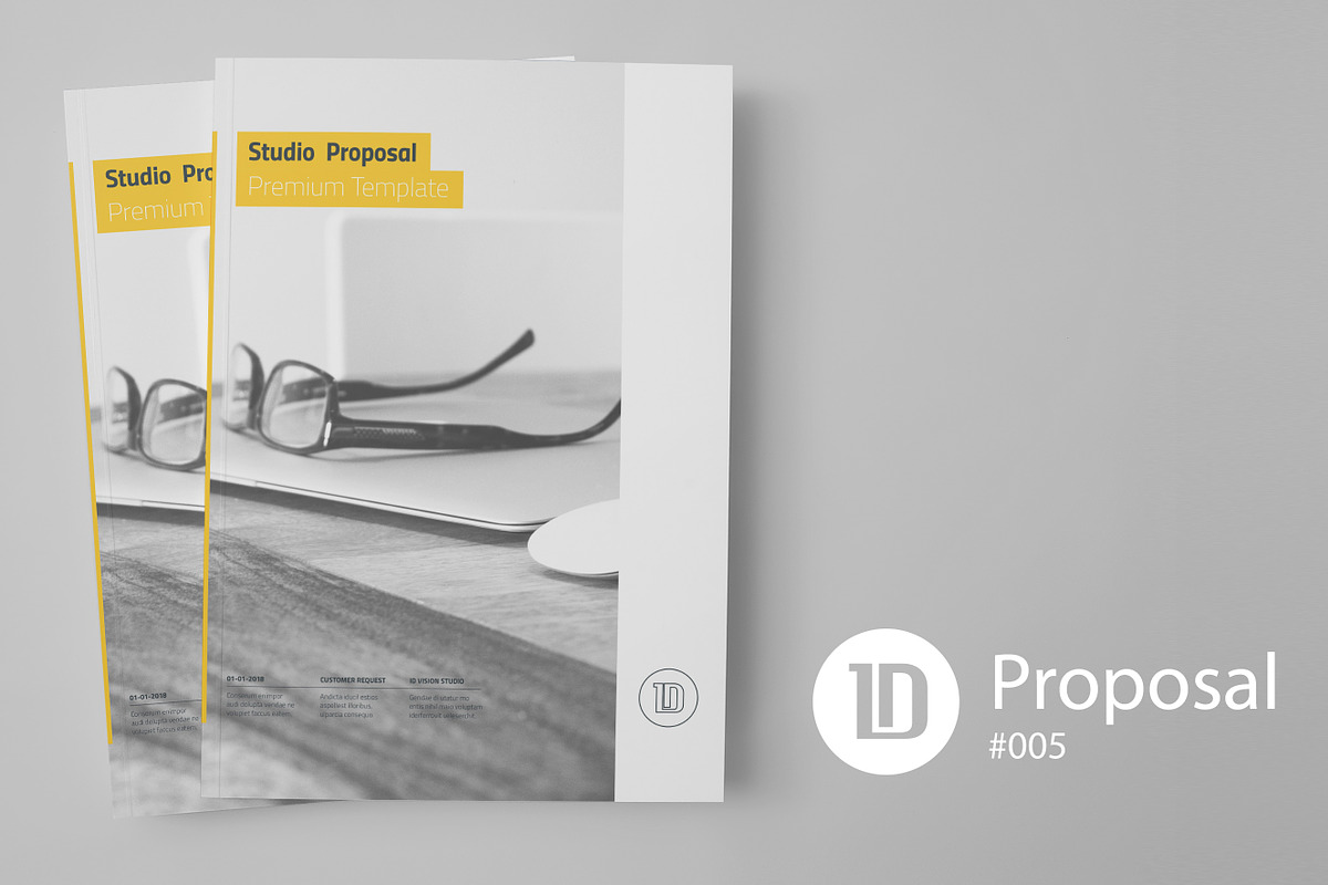 Studio Project Proposal, a Brochure Template by ID Vision Studio (Photo 1 of 5)
