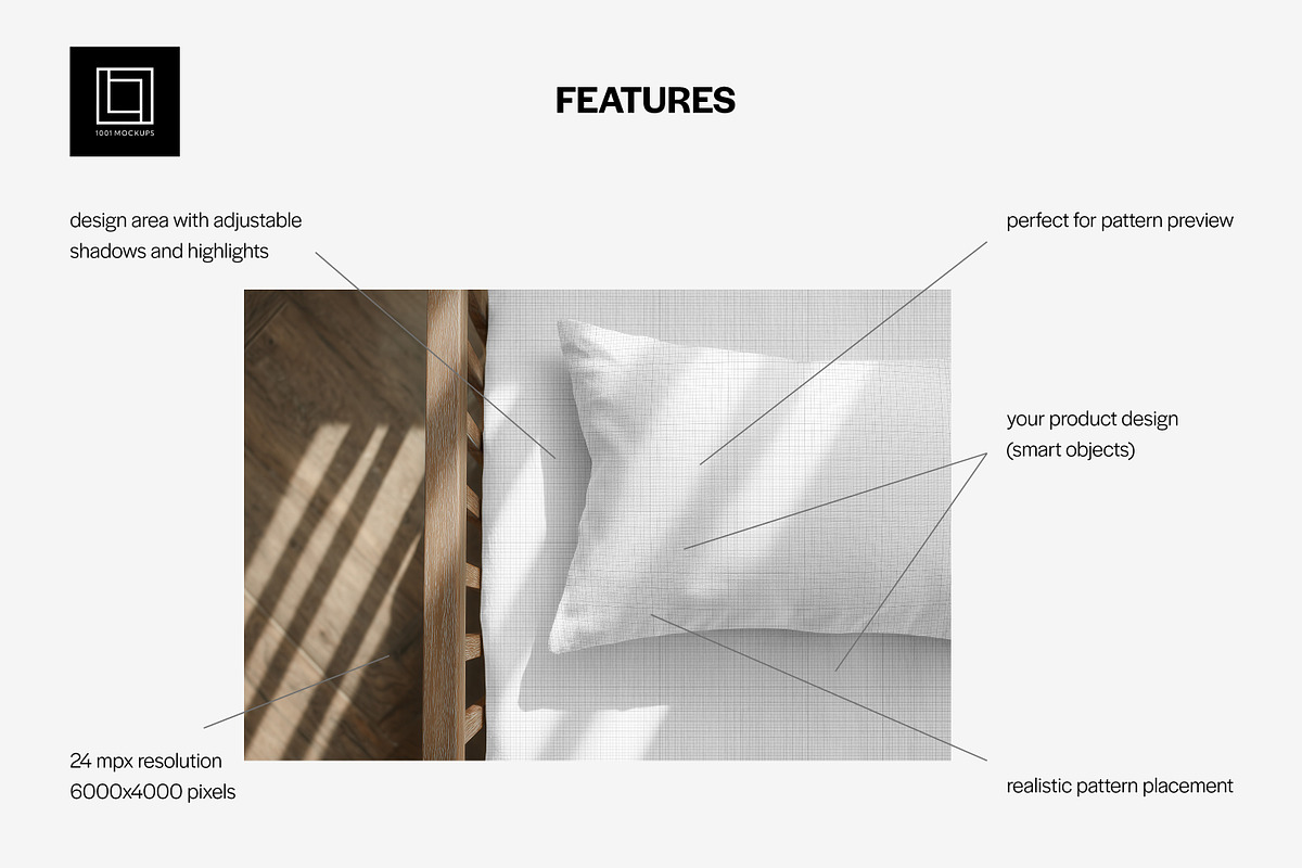 Kids Bed Linen Mockup Sheet+Pillow, a Household Mockup by 1001 mockups (Photo 2 of 8)