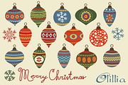 Christmas baubles, a Decorative Illustration by Olillia (Thumbnail 1 of 3)