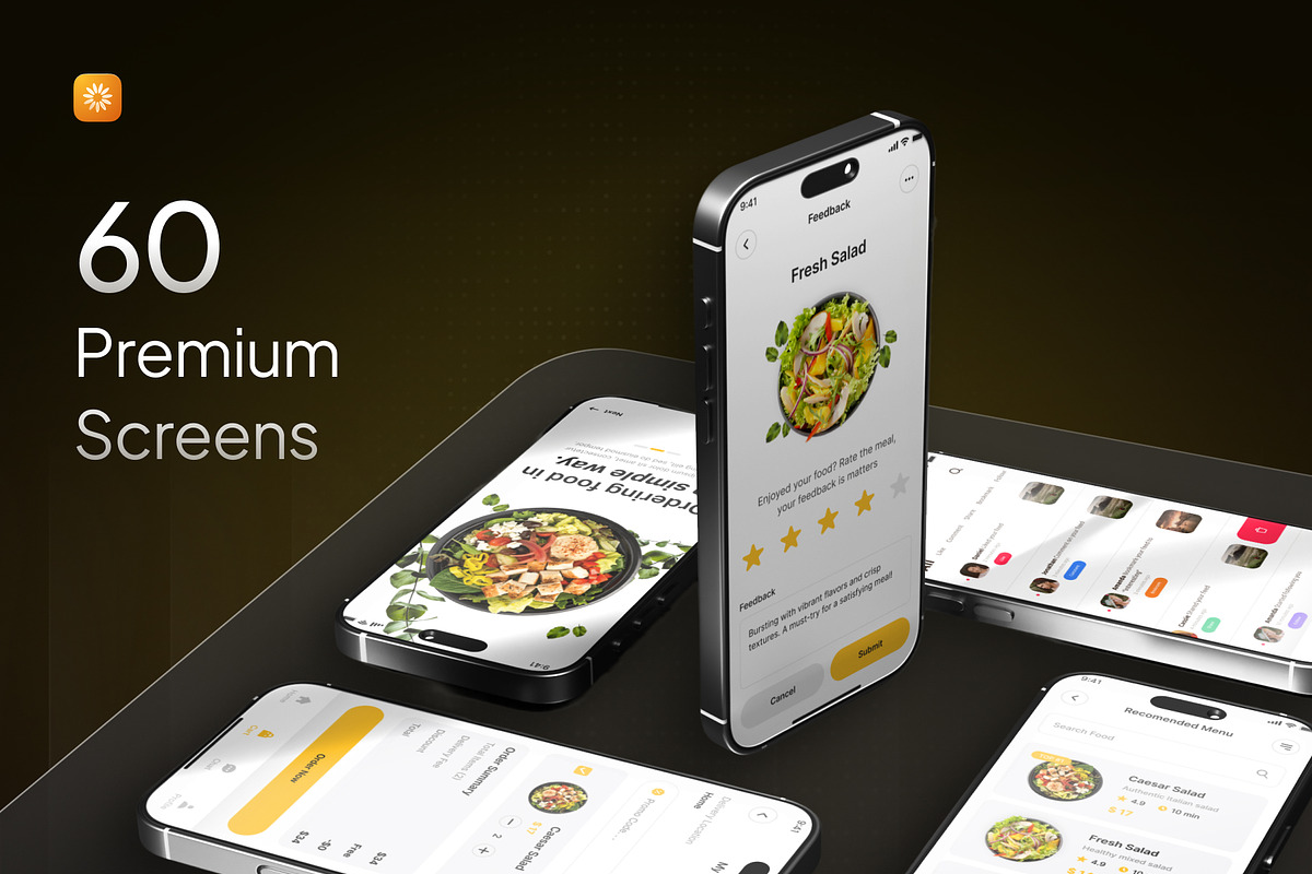 SuperFood - Food Delivery App UI Kit, an UI Kit Template by Rafiq | YDN (Photo 2 of 6)
