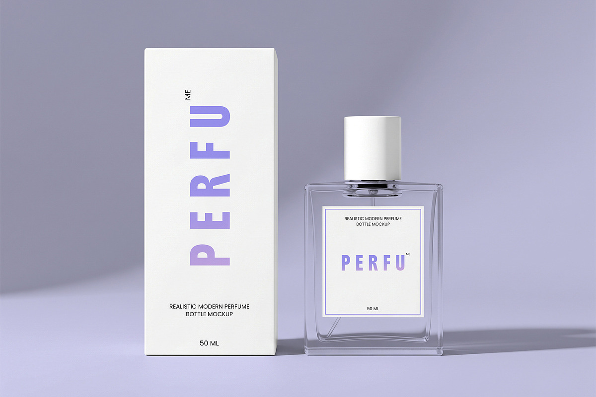 Perfume Glass Bottle Mockup Set, a Packaging Mockup by graphypix (Photo 3 of 3)