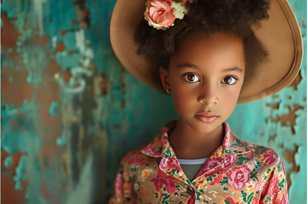 Chic American stylish girl with hat, a Beauty & Fashion Photo by Ylivdesign