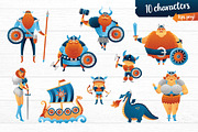 Vikings clipart vector illustration, a Person Illustration by Brandianna (Thumbnail 2 of 6)