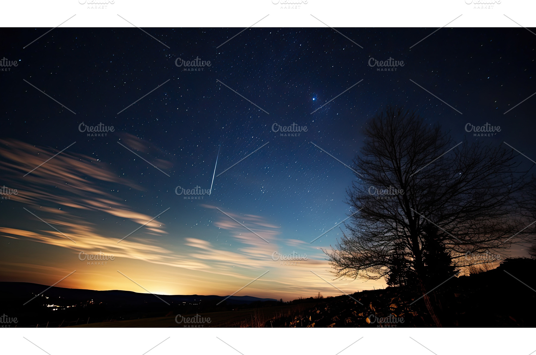 celestial star in sky ai generated, a Nature Photo by pikepicture