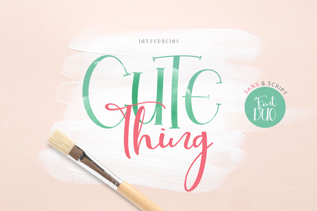 Cute Thing Font Duo