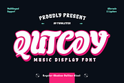 Qutcoy - Display Font, a Sans Serif Font by twinstd (Thumbnail 1 of 10)