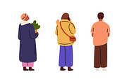 Rear view of people standing set, a Person Illustration by Good Studio (Thumbnail 7 of 7)