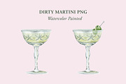 Vintage Martini Illustration, a Food Illustration by Lavender And Sea (Thumbnail 1 of 2)