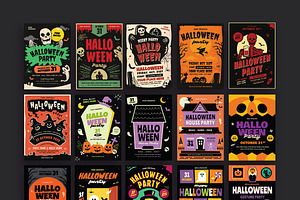 20 Halloween Flyer Bundle