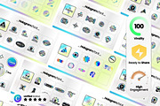Hologram Pack Canva Templates, a Social Media Template by Virall (Thumbnail 2 of 10)