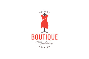 beauty dress  boutique logo, a Branding & Logo Template by devastd