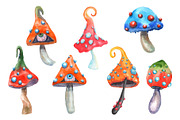 Watercolor Halloween set, an Object Illustration by Olha's watercolor (Thumbnail 5 of 10)