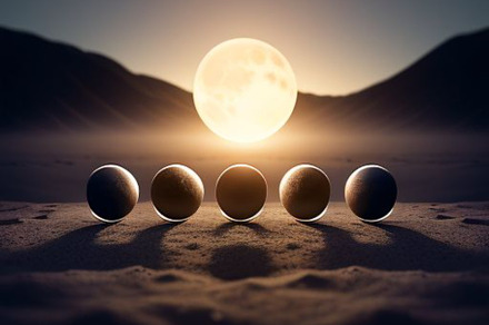 Moon phase photograph, a Wallpaper Photo by ComfortQ