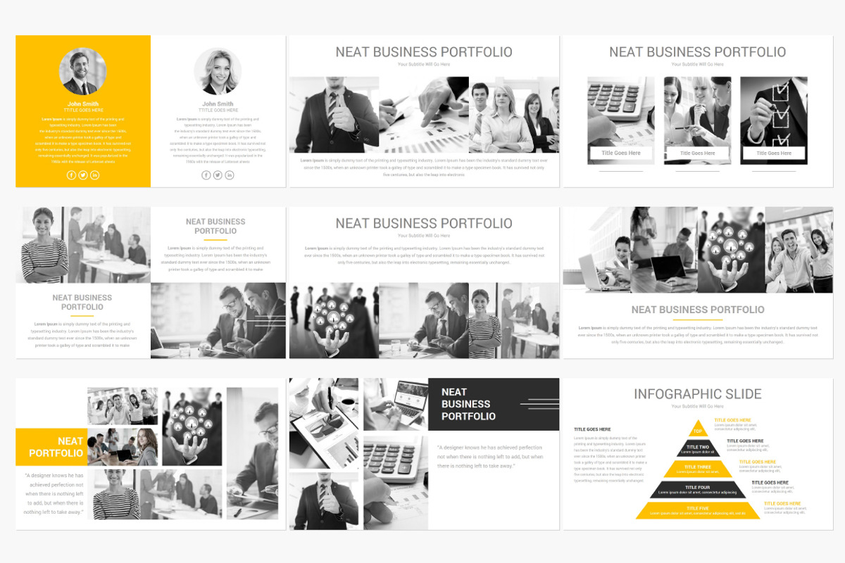 Neat PowerPoint Template, a Presentation Template by SlideArt (Photo 6 of 14)
