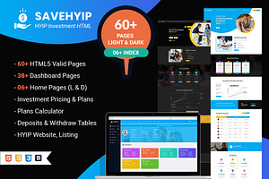 SaveHyip Investment HTML Template