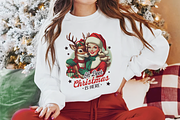 Retro Girl Christmas Sublimation, a Seasonal Illustration by LemonDesign (Thumbnail 11 of 14)