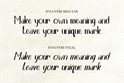 Hylustre - Watercolor Inked Display, a Script Font by Indotype Foundry (Thumbnail 10 of 10)