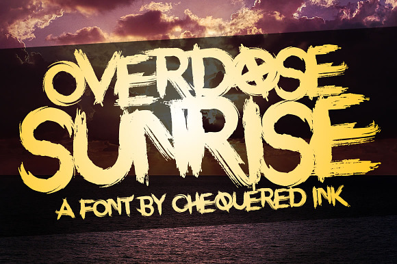 Overdose Sunrise Font preview 5