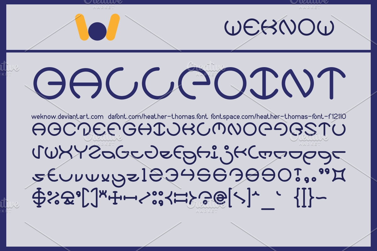 heather font preview 2