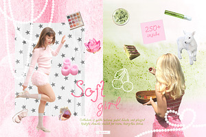 250+ Soft Girl Collage Pack, an Object Graphic by Feelsoul