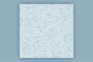 Seamless Pattern With Waves